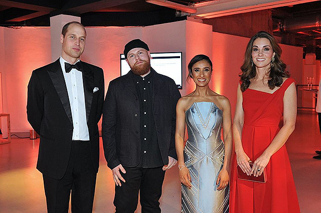129346 Кейт Миддлтон в красном платье и Меган Маркл в черном выглядели ослепительно на ужине Royal Foundation
