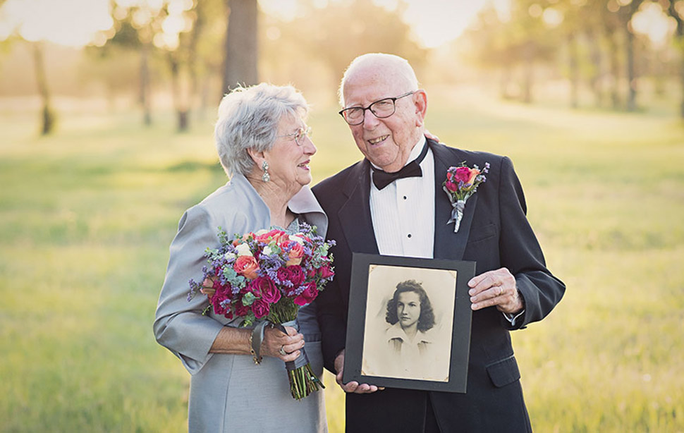 131274 Они ждали свою свадебную фотосессию 70 лет!