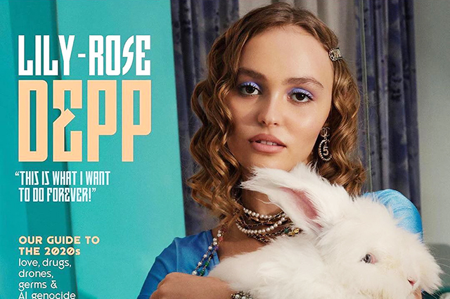 138597 Девушка с кроликом: Лили-Роуз Депп снялась для журнала The Face Magazine