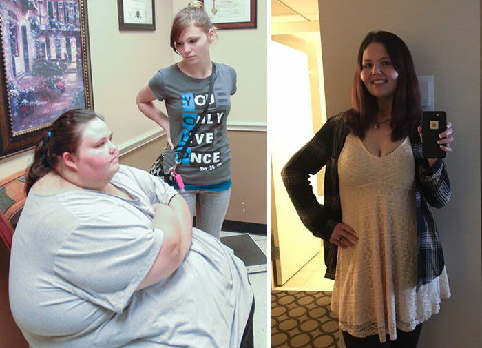 С 320 килограмм девушка похудела до 80-ти, теперь она настоящая красотка!