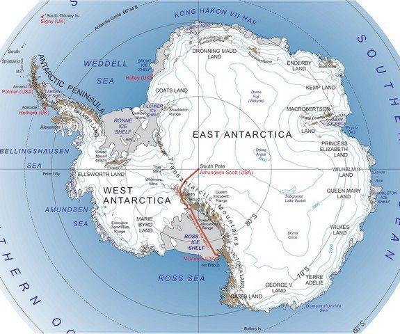 144131 Южный полюс прогревается в три раза быстрее, чем остальная часть земного шара