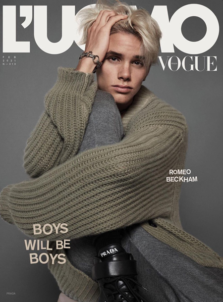 Ромео Бекхэм дебютировал на обложке Vogue